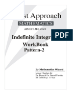 Indefinite Integration - Workbook Pattern 2