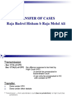 Transfer of Cases Raja Badrol Hisham B Raja Mohd Ali
