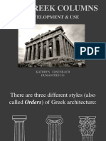 The Greek Columns: Development & Use