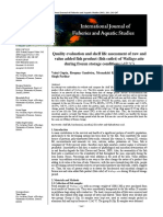 Quality Evaluation and Shelf Life Assessment of Raw and Value Added Fish Product (Fish Cutlet) of Wallago Attu During Frozen Storage Conditions (-12)