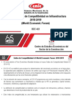 Ranking Mundial de Competitividad 4.0 en Infraestructura 2018-2019