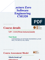Lecture - 0 CSE - 320 (Software Engineering)