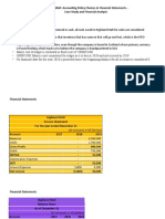 Highland Malt: Accounting Policy Choices Case Study