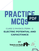 Class 12physics - Electrostatic Potential and Capacitance - Mcqs