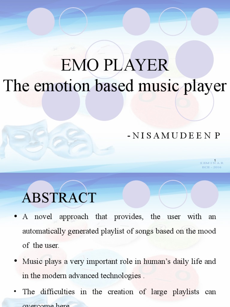 Fdocuments in Emotion Based Music Player PDF Emotions Cognitive Science