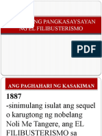 Kaligirang Pangkasaysayan NG El Fili