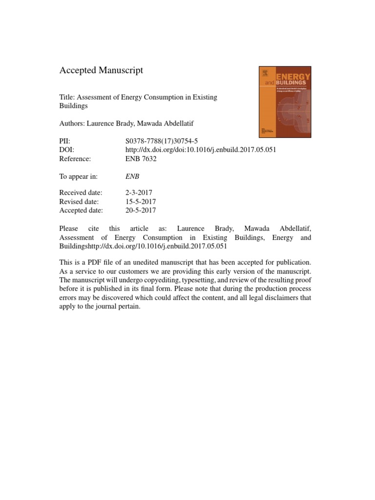 TM54 Energy Assessment for Existing Buildings | PDF | Life Cycle ...