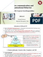 Business Communication and Organizational Behavior: 9. CSR (Corporate Social Responsibility)