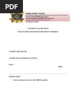 Bco 204 Business Statistics