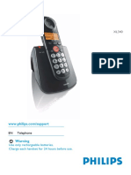 Philips XL340 Telephone User Guide