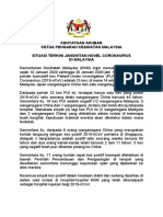 Kenyataan Akhbar Kpk 26 Januari 2020_ Situasi Terkini Jangkitan Novel Coronavirus Di Malaysia