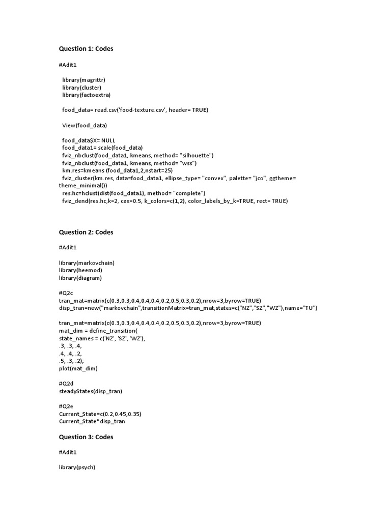 Document 1 Codes | PDF | Teaching Methods & Materials