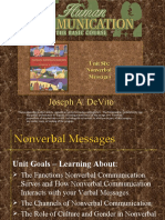 Joseph A. Devito: Unit Six: Nonverbal Messages
