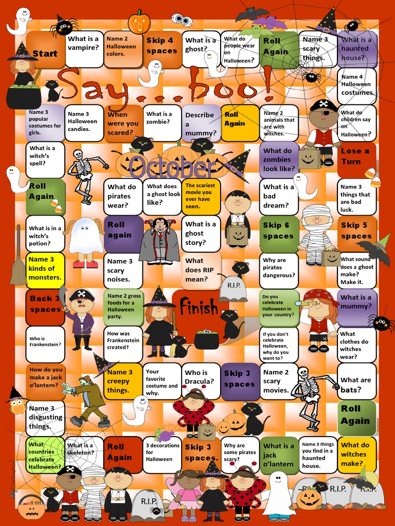 Halloween Boardgame Boardgames Fun Activities Games Games Icebreakers ...