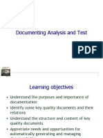 Documenting Analysis and Test