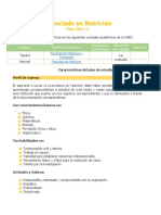 Lic en Nutricion