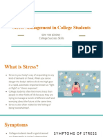 Stress Management in Young Adults