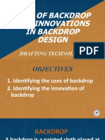 Uses of Backdrop and Innovations in Backdrop Design: Drafting Technology 9