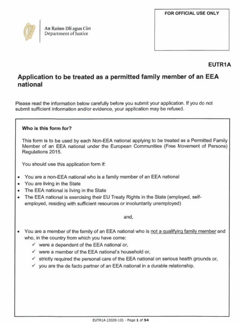 Form Eutr1a | PDF