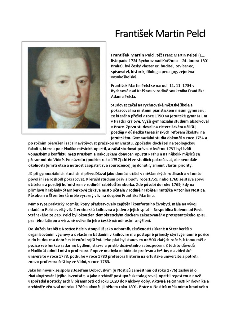 František Martin Pelcl PDF