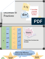 Converting Recurring Decimals To Fractions