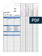 Ehs Training Matrix Month: September Year: 2020: Company