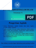 Pertemuan IX - KONSEP AQIDAH DALAM ISLAM