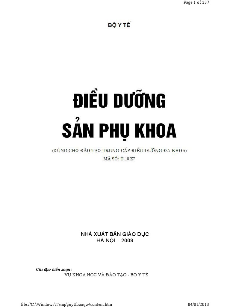 QUY TRÌNH CHĂM SÓC SẢN PHỤ SAU SINH TẠI BỆNH VIỆN