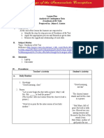 Lesson Plan (Analysis of Contingency Data)