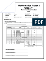 Grade 11 Nov Exams Paper 2 2017