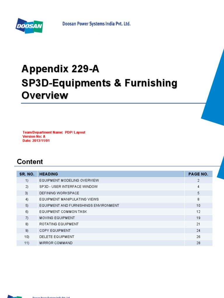 SP3D Equipment Modeling Guide | PDF | Window (Computing) | Dialog Box