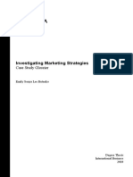 Investigating Marketing Strategies