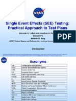 Single Event Effects (SEE) Testing