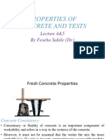 Properties of Concrete and Tests: Lecture 4&5 by Feseha Sahile (DR.)