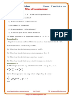 Serie D'exercices (Lycée Pilote) - Math - Dénombrement (2) - 3ème Math Sciences