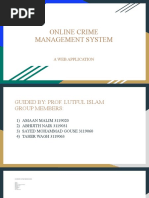 Online Crime Management System