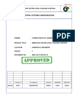 Minipant water level cascade control configuration