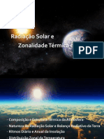 Radiação Solar Terra Zonalidade Térmica