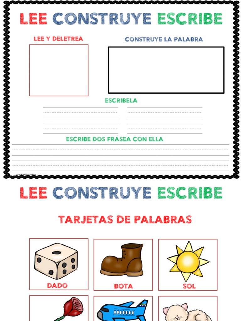 Lectura y Escritura de Palabras | PDF | Artes del Lenguaje y Comunicación