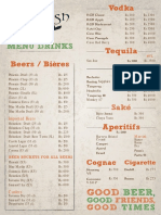 Menu Drink Web Version