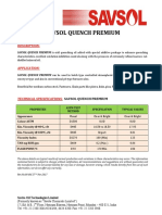 Savsol Quench Premium Data Sheet