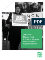 The Green Climate Fund:: A Guide To Advocacy From A Women's Rights Perspective