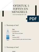 Hoofdstuk 1 Stoffen en Mengsels