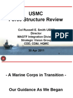 Marine Corps Force Structure Review - April 30, 2011