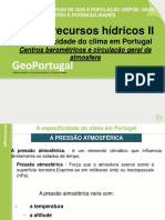 Pressão atmosférica e circulação do ar em Portugal