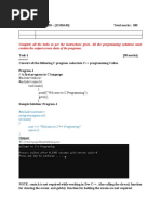 Complete All The Tasks As Per The Instructions Given. All The Programming Solutions Must Contain The Output Screen Shots of The Programs