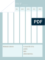 Plano semanal de estudos