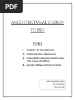 Architectural Design Thesis: Topics 1. 2. 3. 4