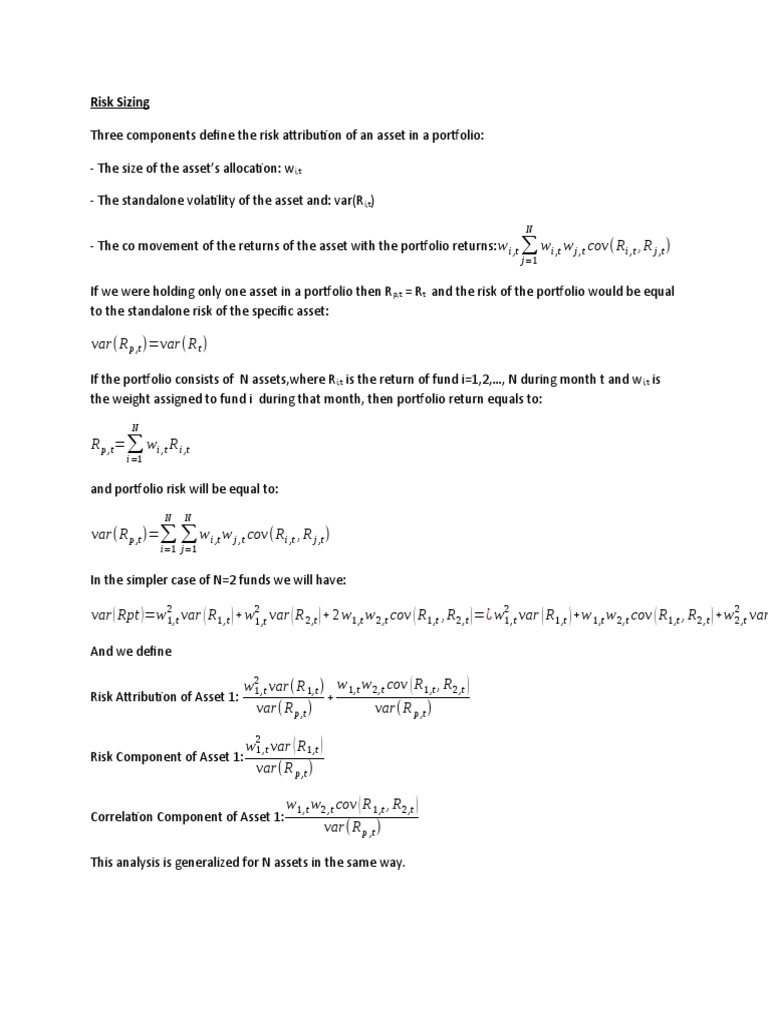 Risk Contribution | PDF | Teaching Methods & Materials
