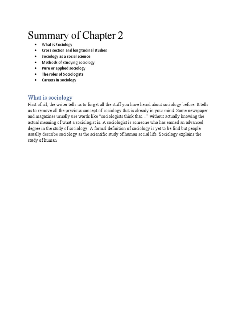 Summary of Chapter 2 | PDF | Science & Mathematics